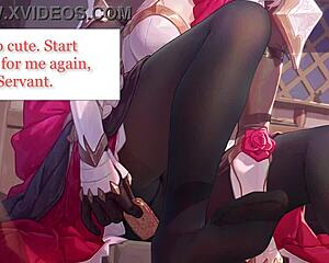 noelle's new servant craves paizuri foot worship and gentle femdom footjob in genshin impact joi solmaid jois ep1!