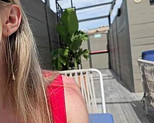Cheating on bestie with her husband poolside blowjob turns hardcore