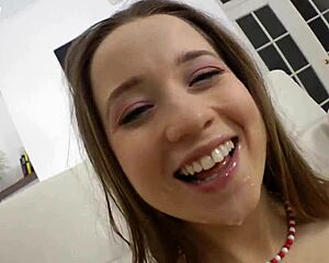 whoa this cute teen slut takes monster cock hard in her tight ass