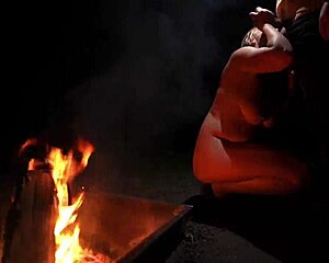 out in the forest naked sucking his throbbing cock 😈🌳🍆