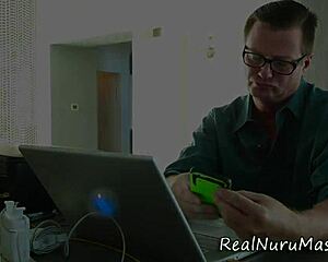 Oriental Masseuse Drenched In Hot Cumshot!