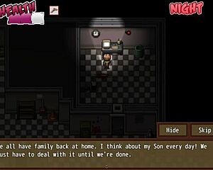 playing zombies retreat ep 2, milf teen sucks monster cock through gloryhole before anal cumshot 🍆💦