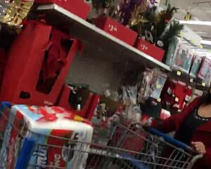 Hidden Candid Mom Shopping Trip