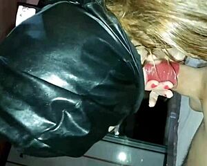 Slutty wife Karina sucks best friend Lucas cock hungrily