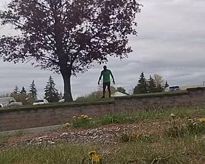 indoor routine turns outdoor workout adventure