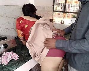 Village bhabhi shares first kitchen moment with devar in viral desi clip. Morning routine turns special for beautiful rural beauty