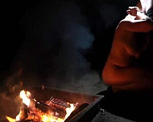 out in the forest naked sucking his throbbing cock 😈🌳🍆