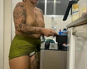 Hubby fed good now watch him devour my big juicy pussy dessert after?