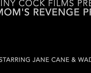 StepMom Jane Cane gets revenge pregnant from shiny cock bareback creampie