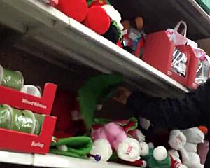 Hidden Candid Mom Shopping Trip