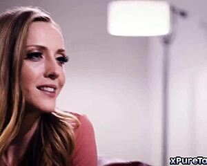 Charles Dera surprises two wives kissing on couch and joins their gathering ending in a special finish