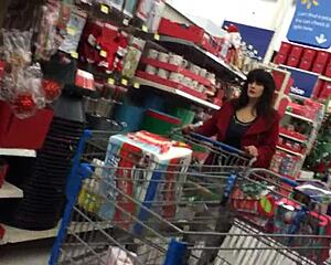 Hidden Candid Mom Shopping Trip
