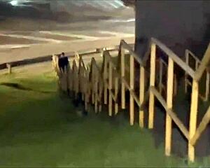 im screaming in ecstasy as she fists my ass publicly then rough anal