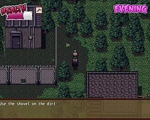 playing zombies retreat ep 2, milf teen sucks monster cock through gloryhole before anal cumshot 🍆💦