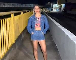 im screaming in ecstasy as she fists my ass publicly then rough anal