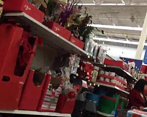 Hidden Candid Mom Shopping Trip