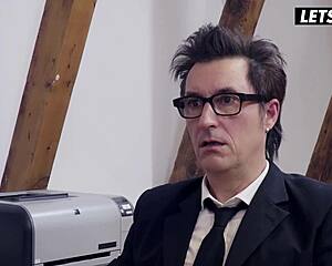 Milf Secretary Rides Boss Cock Reverse Cowgirl on Valentine's in Office