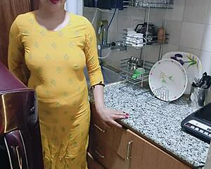 ever caught your horny stepmom bending over in the kitchen begging for it?