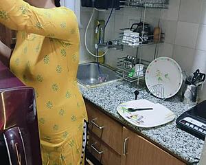 ever caught your horny stepmom bending over in the kitchen begging for it?