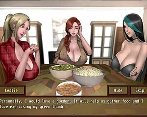 playing zombies retreat ep 2, milf teen sucks monster cock through gloryhole before anal cumshot 🍆💦