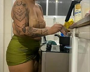 Hubby fed good now watch him devour my big juicy pussy dessert after?