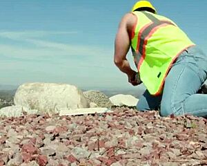 ever wonder how a construction worker handles two horny ts cocks at once?