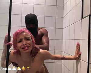 Michiko Malandro Sucks BBC Before Shower Anal Pounding?