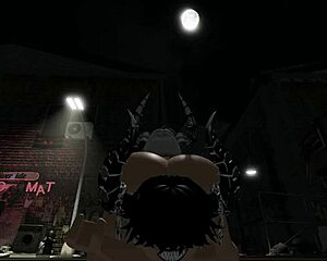 she pulled out her futanari cock and fucked my ass on the busy street