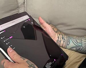 Muscular hubby cheats on wife with huge creampie while she watches