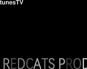 Milf red cat bound tight by legs shaved pussy fucked deep by homemade machine