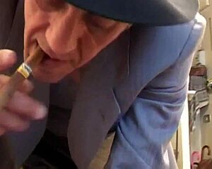 Beautiful redhead milf teases young guy's tip with playful licks