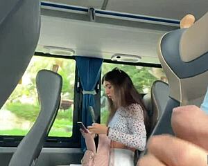 whoa public bus dick flash stranger handjobs me to cum 🤯💦