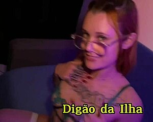 tattooed nerd sucks teases and squirts