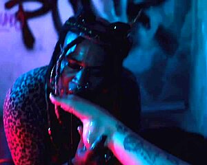 Goddess dominates foot slave with choking gagging and wild tickling