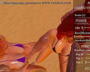 wild redheads go anal assfucking in retro blue films