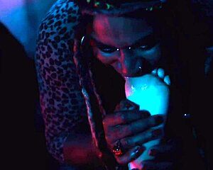 Goddess dominates foot slave with choking gagging and wild tickling