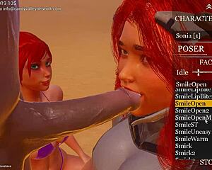 wild redheads go anal assfucking in retro blue films