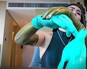 asmr latex glove fetish whispers for total chill vibes