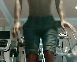 Skinny Fitness Roommate Workout Tease