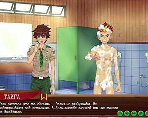 game friends camp path 2 part 5 taiga shower russian voiceover