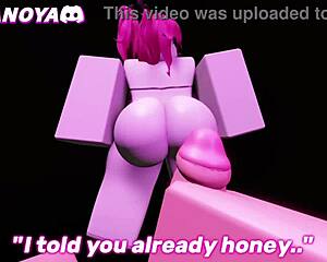 Slutty Stripper Joi Lapdance in Roblox Game Rips Clothes for Monster Cock Cum