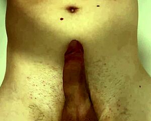 girl pees naked in the bathtub splashing everywhere wet