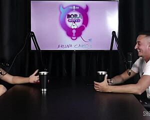 whoa bora cast bruna carlos rocks sheer red with matheus caetano compilations 😍🔥