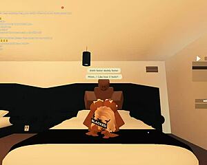 roblox slut with big tits rides bbc bent over and cowgirl to orgasm