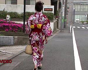 Nozomi's Japanese blowjobs build to bed creampie. Intense cum explosion hits.