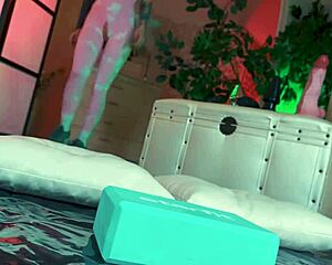 skinny babe preps narrow ass with huge dildos and gaping buttplugs