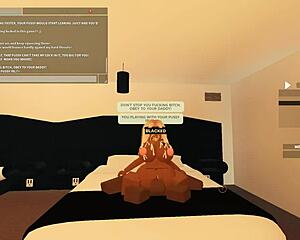 roblox slut with big tits rides bbc bent over and cowgirl to orgasm