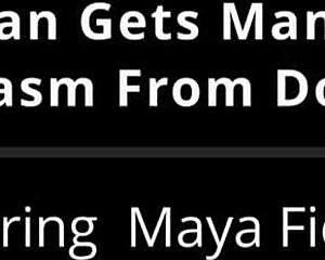 Freshman Blindfolded Nurse Maya Fierce Orgasms on Hitachi in Tampa Clinic