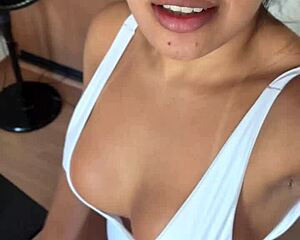 Join My Morning Aerobics and Check Out This Naughty Little Bikini Teasing My Slutty Housewife Pussy?