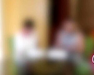 Stepmom in lingerie sways vote with blowjob and doggystyle fuck